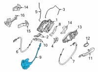 OEM 2020 BMW X6 AUTOMATIC SOFT CLOSING, REAR Diagram - 51-22-7-474-645