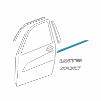 OEM Toyota RAV4 Belt Molding Diagram - 75710-0R011