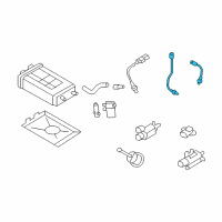 OEM Hyundai Azera Sensor Assembly-Oxygen, Rear(LH) Diagram - 39210-3C400