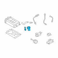 OEM 2016 Kia Rio Filter & Canister Valve Assembly Diagram - 314533K500