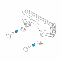 OEM Mercury Socket Diagram - F8RZ-13K371-AA