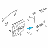 OEM 2016 Acura RDX Armrest, Right Front Door Lining (Sandstorm) Diagram - 83504-TX4-A01ZA