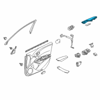 OEM 2016 Acura RDX Armrest, Left Front Door Lining (Sandstorm) Diagram - 83554-TX4-A01ZA