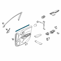 OEM 2018 Acura RDX Weatherstrip, Left Front Door (Inner) Diagram - 72375-TX4-A01