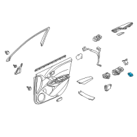 OEM 2017 Acura RDX Switch Assembly, Driver Side Seat Memory Diagram - 35961-TX4-A01