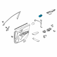 OEM 2016 Acura RDX Switch Assembly, Power Window Passenger Diagram - 35760-TX4-A01