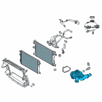 OEM Jeep THERMOSTA Diagram - 68498366AA