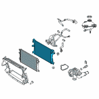 OEM Jeep Renegade Engine Cooling Radiator Diagram - 68430444AA