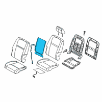 OEM Dodge Heated Pa-Seat Back Diagram - 68140109AB