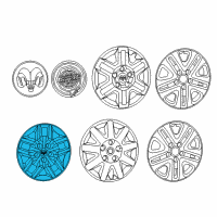 OEM 2015 Dodge Grand Caravan Wheel Cover Diagram - 4726483AA