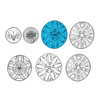 OEM 2013 Ram C/V Wheel Cap Diagram - 4726256AA