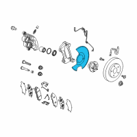 OEM GMC Acadia Dust Shield Diagram - 23334436