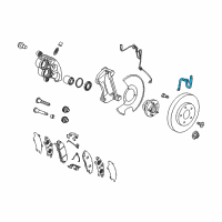 OEM 2022 Chevrolet Traverse Brake Hose Diagram - 84940736