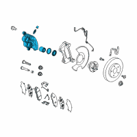 OEM GMC Canyon Caliper Assembly Diagram - 13539801