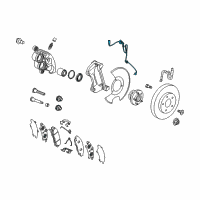 OEM 2019 Buick Enclave Front Speed Sensor Diagram - 84398357