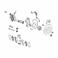 OEM 2022 Chevrolet Traverse Front Speed Sensor Diagram - 84398357