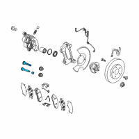 OEM 2018 Buick Enclave Pin Kit-Front Brake Caliper Guide Diagram - 13520053
