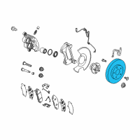 OEM 2022 GMC Acadia Rotor Diagram - 13536152