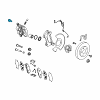 OEM 2020 Buick Enclave Caliper Assembly Bolt Diagram - 13539807