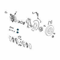 OEM 2021 Buick Enclave Seal Kit-Front Brake Caliper Guide Pinion Diagram - 13509705