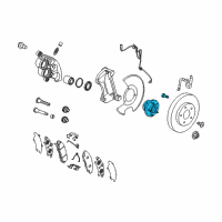 OEM Buick Enclave Hub & Bearing Diagram - 13536110