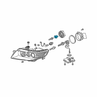 OEM 1999 Honda Prelude Socket, Bulb (Halogen) (Osram) Diagram - 33116-SD4-961