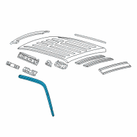 OEM Ford F-250 Super Duty Weatherstrip Diagram - 9C3Z-2651223-A