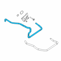 OEM 2017 Infiniti QX60 Hose-Water, Oil Cooler Diagram - 21306-3KY1A