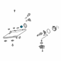 OEM 2011 Honda Ridgeline Socket (3457K) Diagram - 34301-S3V-A11