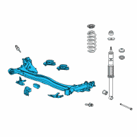 OEM 2010 Honda Insight Beam Assembly, Rear Axle (Drum 200) Diagram - 42100-TM8-A03