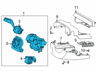 OEM 2022 Ford Mustang Mach-E Control Module Diagram - LB5Z-3F791-DA