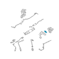 OEM Mercury Monterey EGR Valve Gasket Diagram - 2W7Z-9D476-AA