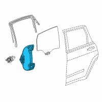 OEM 2015 Chrysler 200 Rear Door Window Regulator Diagram - 68249044AA