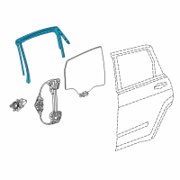 OEM Chrysler WEATHERSTRIP-Rear Door Flush Glass Diagram - 68144964AE