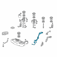 OEM 2014 Honda CR-Z Pipe Assembly, Fuel Filler Diagram - 17649-SZT-L00