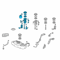 OEM Honda CR-Z Module Set, Fuel Pump Diagram - 17045-SZT-L30