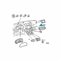 OEM 2009 Toyota Highlander Control Panel Diagram - 84010-0E040-E0