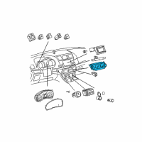 OEM 2009 Toyota Highlander Dash Control Unit Diagram - 55900-0E130