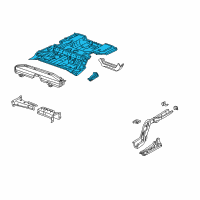 OEM 2003 Acura CL Panel Set, Rear Floor Diagram - 04655-S3M-A01ZZ