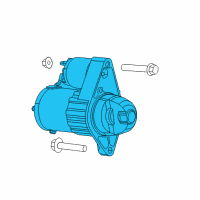 OEM Chrysler 200 Engine Starter Diagram - 56029712AA