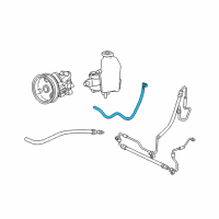 OEM 2008 Jeep Grand Cherokee Hose-Power Steering Return Diagram - 52124131AB