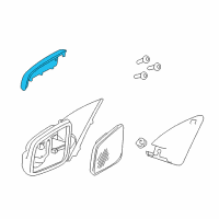 OEM 2009 Pontiac G8 Mirror Cover Diagram - 92214925