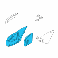 OEM Pontiac Mirror Assembly Diagram - 92214581