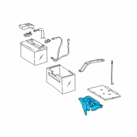 OEM 2003 Toyota Solara Tray, Battery Diagram - 74431-33040