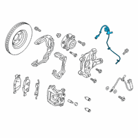 OEM Lincoln Nautilus ABS Sensor Diagram - J2GZ-2C204-E