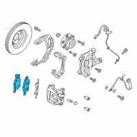 OEM 2021 Ford Edge Front Pads Diagram - F2GZ-2001-L