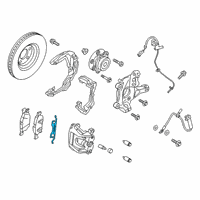 OEM 2022 Ford Edge Caliper Spring Diagram - K2GZ-2B486-A