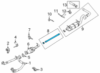 OEM 2022 Ford E-350 Super Duty Intermed Pipe Diagram - LC2Z-5A212-A