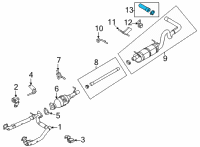 OEM Ford Tailpipe Diagram - LC2Z-5202-B