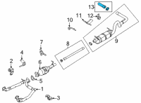 OEM Ford E-350 Super Duty Tailpipe Diagram - LC2Z-5202-B